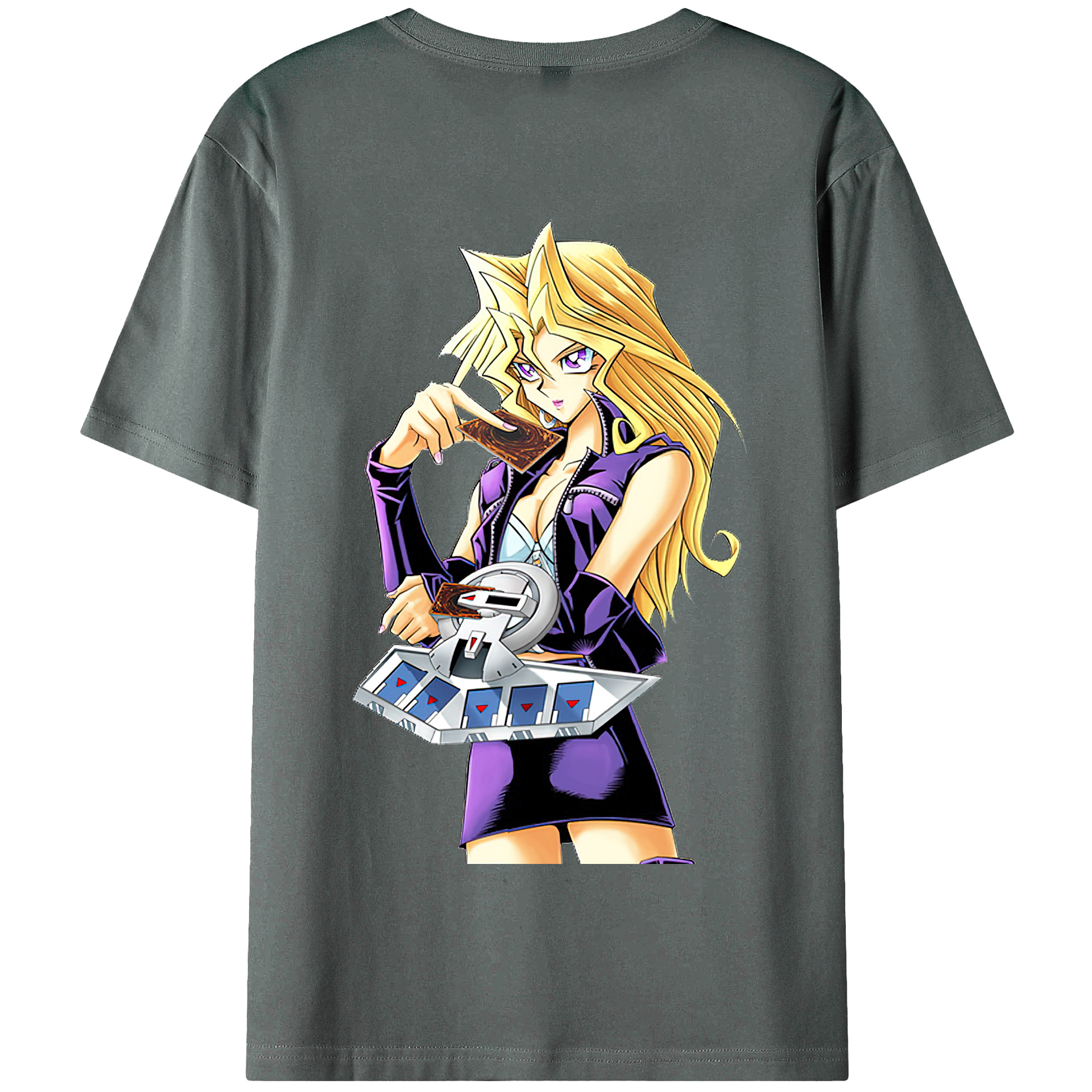 （画像用） 遊☆戯☆王 Yu-Gi-Oh! 綿100％半袖Tシャツ（背面プリント）